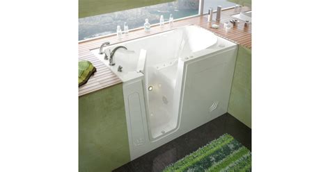 MediTub 3054LWA 54" Acrylic Air Walk In Tub for Alcove Installations ...
