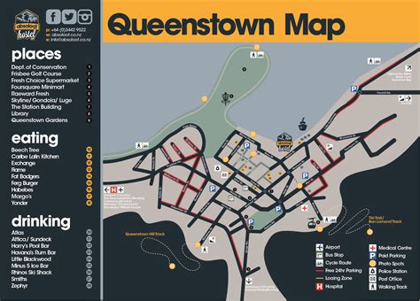Map Of Queenstown Australia