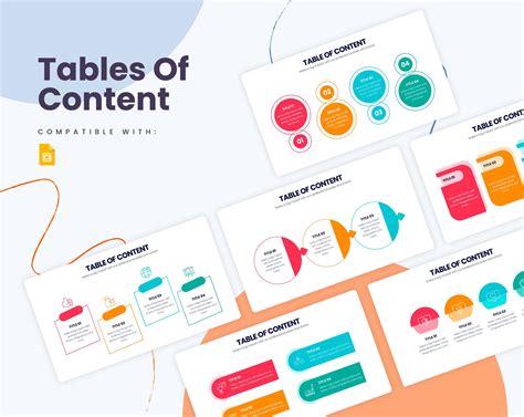 Image result for Slides Go Table of Contents Template