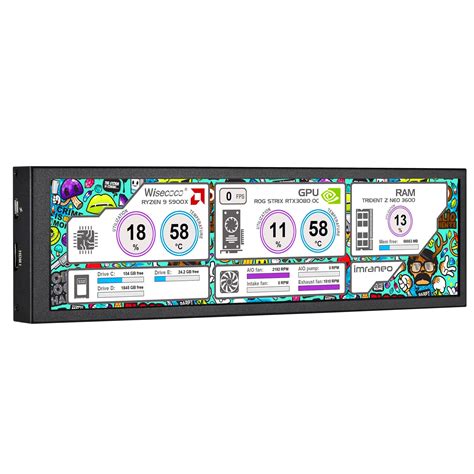 Snapklik.com : Wisecoco 8.8 Inch Computer Secondary Screen CPU ...