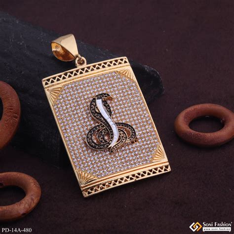 Stylish Pendants | Trendy Gold Plated Men’s Pendant Online - Soni ...
