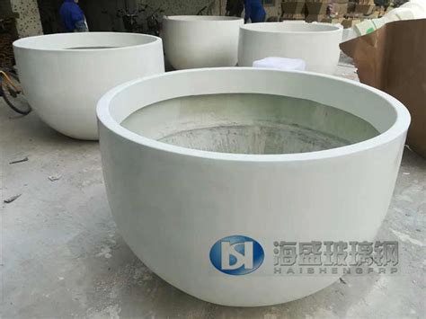 圆形大花盆玻璃钢 - 深圳市海盛玻璃钢有限公司