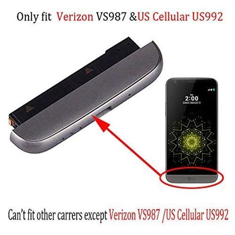 Verizon Carrier TYPE-C USB Charger Port Cap Bottom cover Chin Charging ...