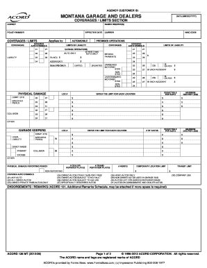 Fillable Online MONTANA GARAGE AND DEALERS - Forms Fax Email Print ...