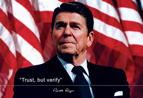 Amazon.com: Ronald Reagan Poster Photo Picture Framed Quote Trust, but ...