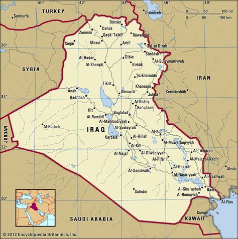 Map of Iraq - Country Code Guide