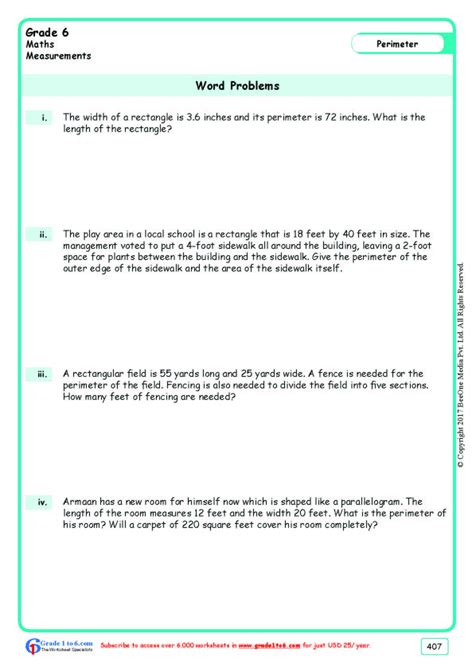 Problem Solving Worksheet 6 Grade 的图像结果