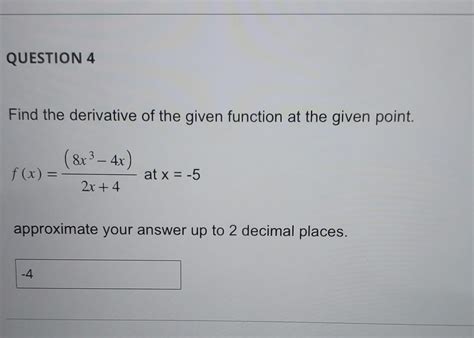Solved d the derivative of the function f(x)=(secx+tanx)−3 | Chegg.com