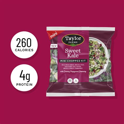 Taylor Farms Sweet Kale Mini Chopped Salad Kit, Fresh - Walmart.com