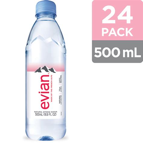 evian Natural Spring Water, 16.9 FL Oz, 24 Count Bottles - Walmart.com