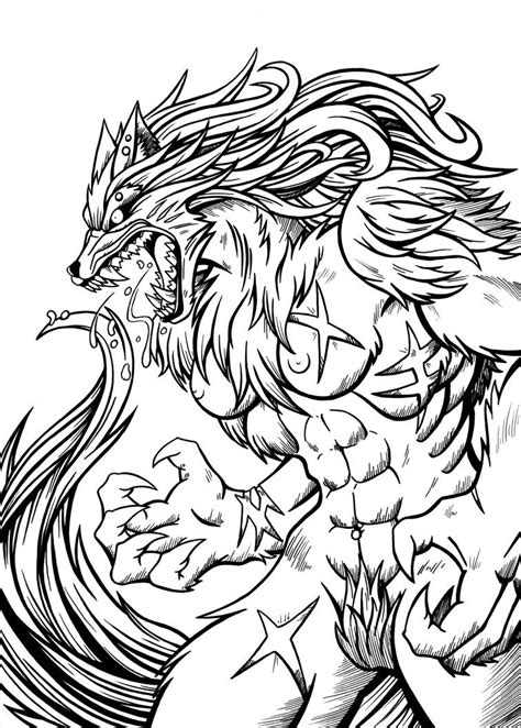 Image result for Ink Drawing RPG Wolf