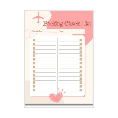 Image result for Packing Checklist