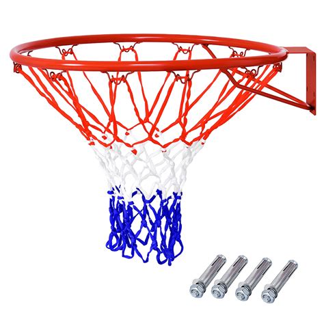 Buy GYMAX Wall ed Basketball Hoop, Full Size Replacement Basketball Rim ...