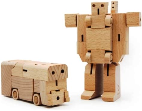 Bamloff WooBot - Wooden Robot Transforms into a Bus India | Ubuy