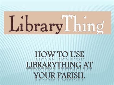 Image result for How to Use LibraryThing