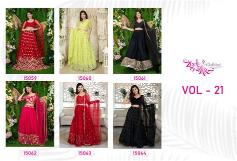 Zeel Vol 21 Georgette With Embroidery Work Lehenga Choli Collection