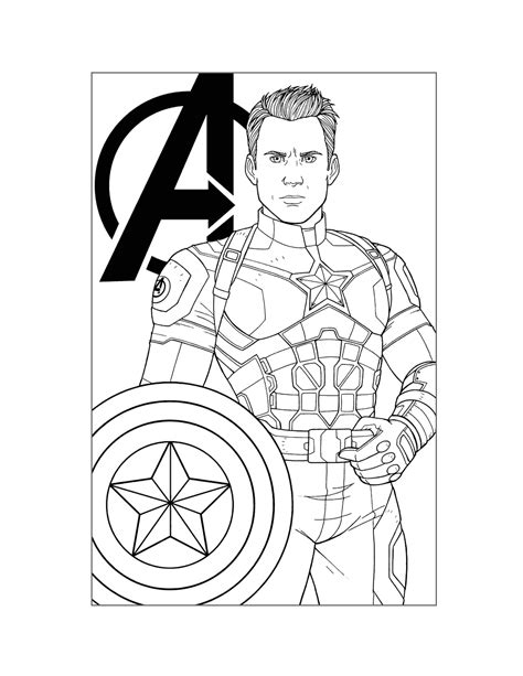 Shield Of Captain America Coloring Pages [2025]
