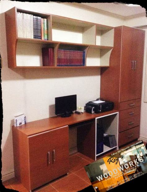 Computer Table with Cabinet 的图像结果