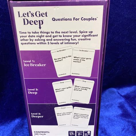 Let’s Get Deep Card Game for Couples(s)