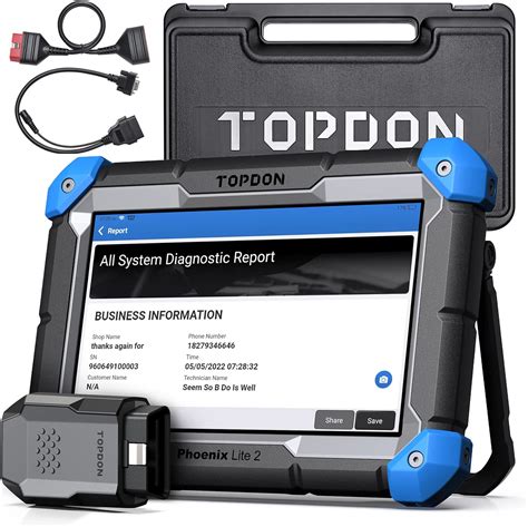 TOPDON Phoenix Lite 2 Scanner, ECU Coding Scan Tool, Bi-Directional Diagnostic Scanner, 34 ...