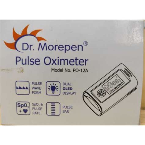 Dr. Morepen Pulse Oximeter PO-12A Pulse Oximeter(Black) Price in India ...