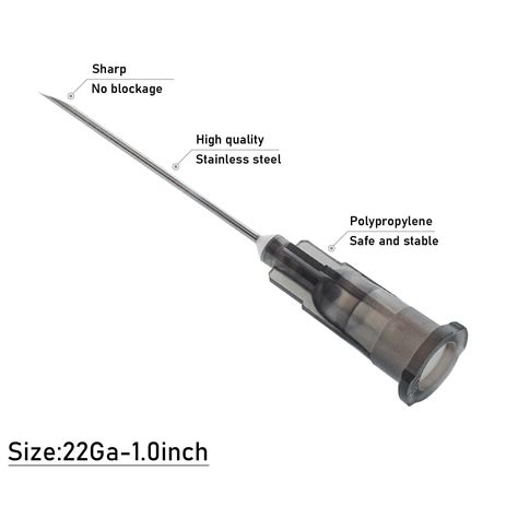 Snapklik.com : 22 Gauge 1 Inch Needle,for Scientific Labs,Industrial ...