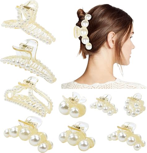 Amazon.com : Dizila 9 Pack Decorative Small Medium Large Plastic Pearl ...