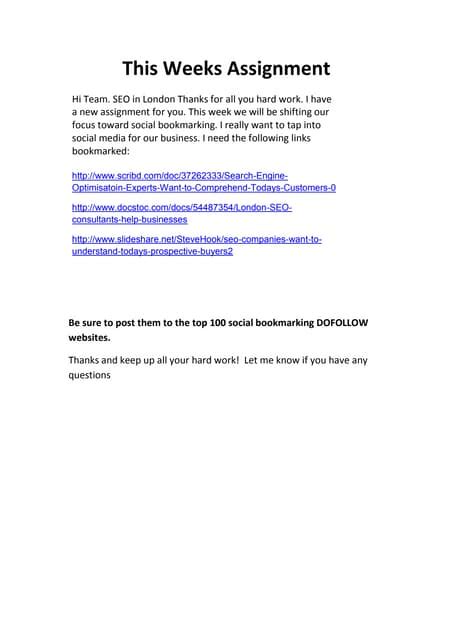 Image result for Assignment First Week