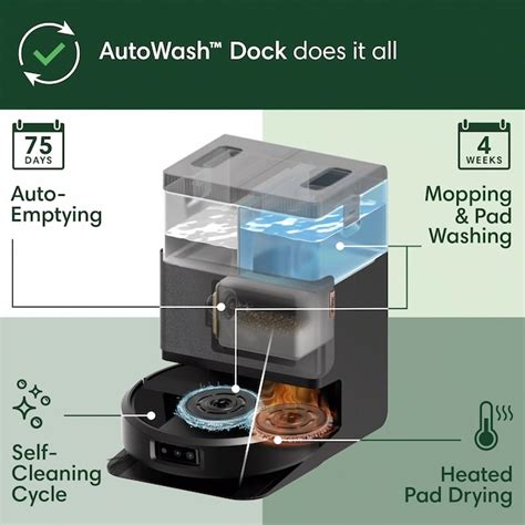 iRobot Roomba Plus 505 Combo Auto Charging Self Emptying Robotic Vacuum ...