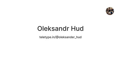 Oleksandr Hud — Teletype