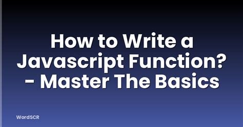 Image result for Writing a JavaScript Function