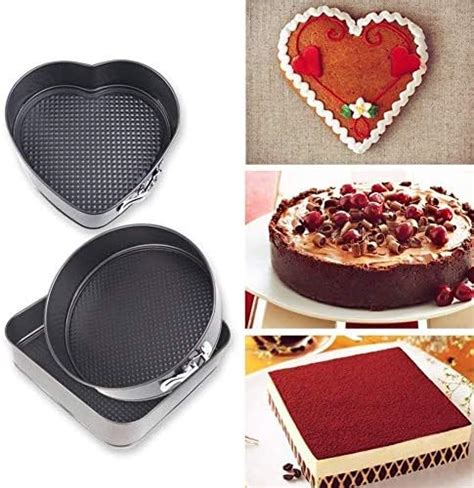 Buy HARI KRISHNA Cake Moulds for Microwave Oven Bakeware Spring Form ...