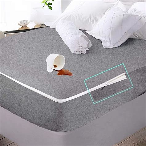 Buy Trance Home Linen Zippered Chain 78"x72"x8" Cotton Waterproof ...