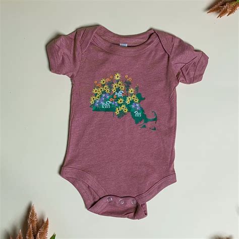 Massachusetts State Wildflowers Baby Onesie – Animal Instincts