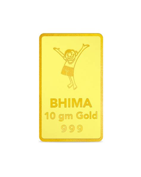 Bhima Jewels 24K Gold Bar 10 g : Amazon.in: Jewellery