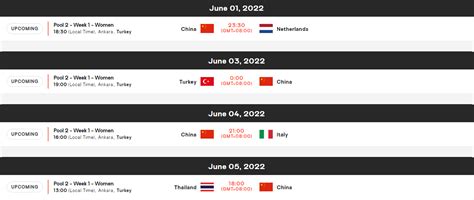 中国女排2022年比赛赛程表-世界女排联赛2022赛程-最初体育网