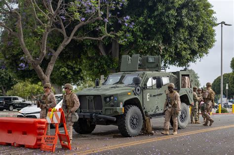 Pentagon releases US Marines from LA, Wilshire Federal Building in ...