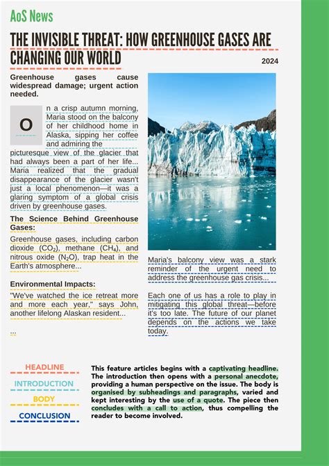 Image result for Feature Writing Article Example