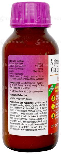 Instaraft Mixed Berrry Flavour Oral Suspension 200 Ml - Uses, Side ...