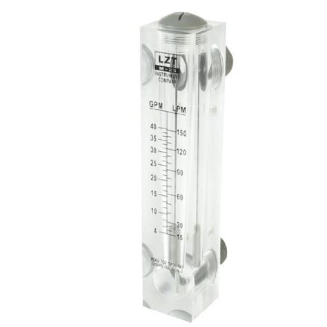 Banggood 15-150LPM Water Oil Flow Rotameter Flowmeter 1PT Dia Thread ...