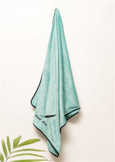 Get Green-Blue Velvet Touch Towel at ₹ 750 | LBB Shop