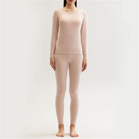 JNGSA 2023 Winter Two-piece Thermal Underwear Set for Women Long Johns ...
