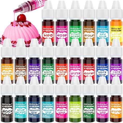 Amazon.com : Gel Food Coloring - 24 Colors Vibrant Food Coloring ...