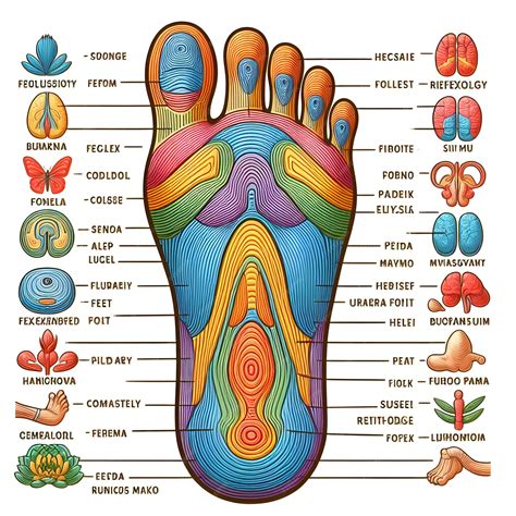 Premium Photo | A chart illustrating the reflex zones of the feet for ...