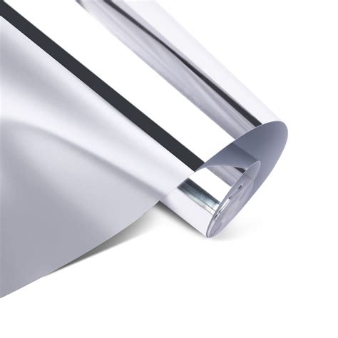 Permanent Adhesive Vinyl Mirror Metallic - Silver - 30.5 x 180 cm ...