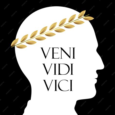 Premium Vector | Vector silhouette portrait of caesar with golden ...