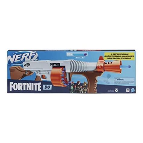 Buy NerfFortnite DG Dart Blaster – 15-Dart Rotating Drum, Pump Action ...