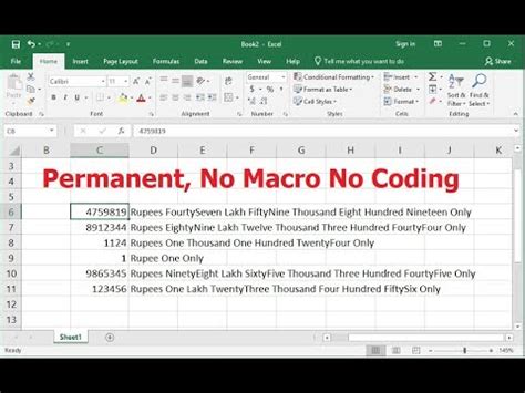 Image result for Convert Numbers to Words Zero Coding in Microsoft Word