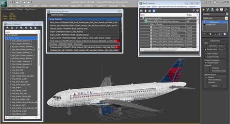 Airbus A320 Delta Air Lines 3D | 3D Molier International
