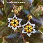 Beaded Cross Earring Tutorial 的图像结果